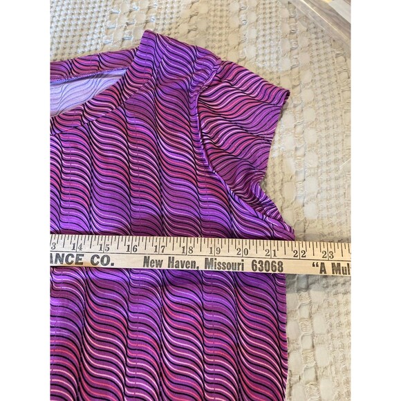 Worthington Sweater Blouse Set 2 Piece Plus Size XL Purple + Stretch Top Casual - Picture 9 of 11